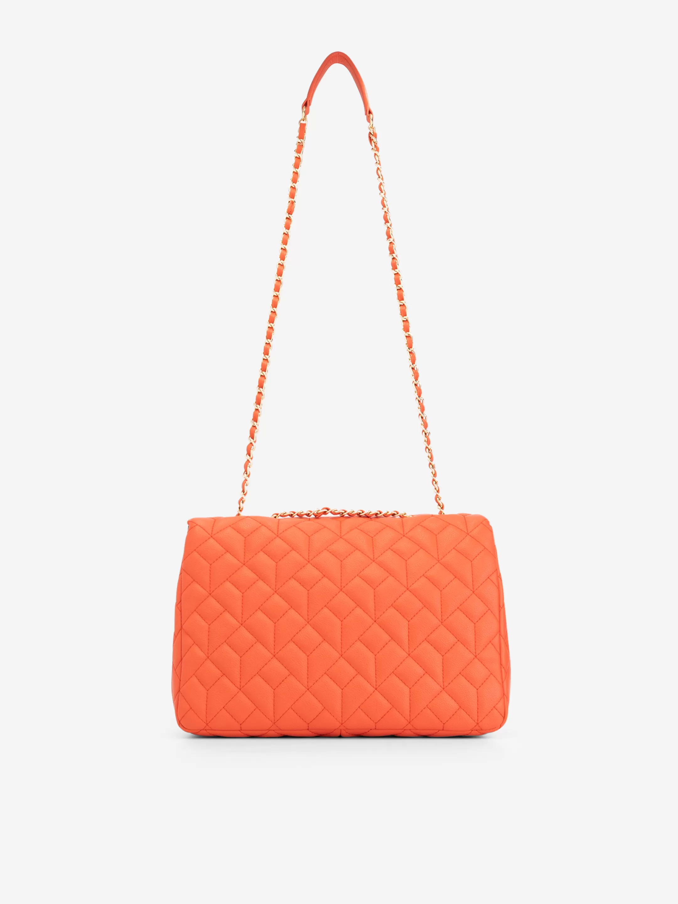 Best Sale NIKKIE Big Quilted shoulder bag with chain Paprika