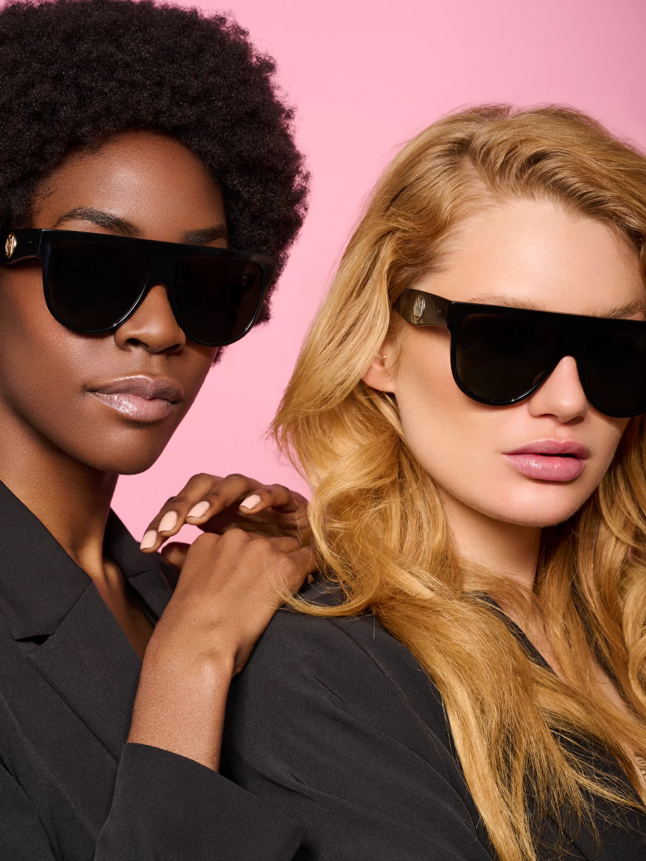 Cheap NIKKIE Bold sunglasses with Acetate frame Black/Gold