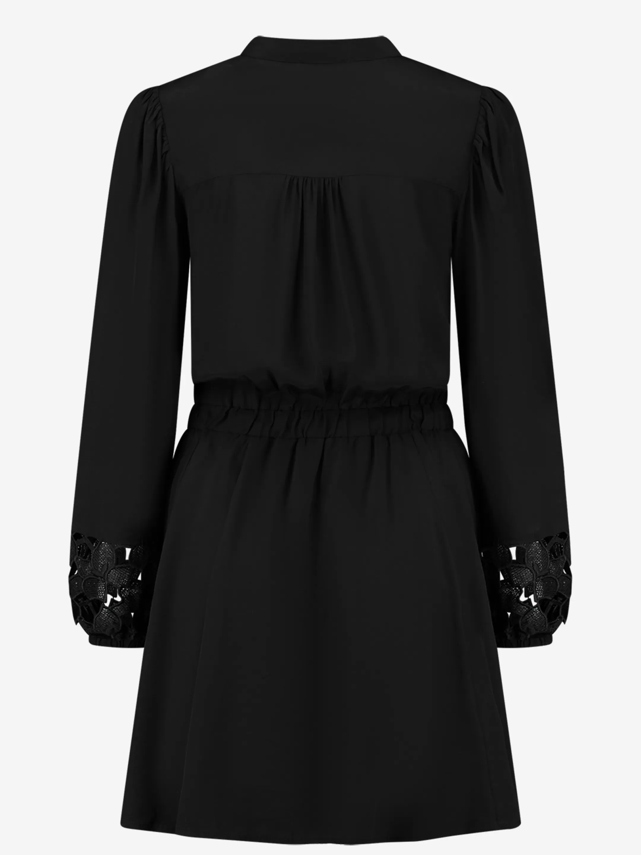 Clearance NIKKIE Lace Dress with high neck   Black