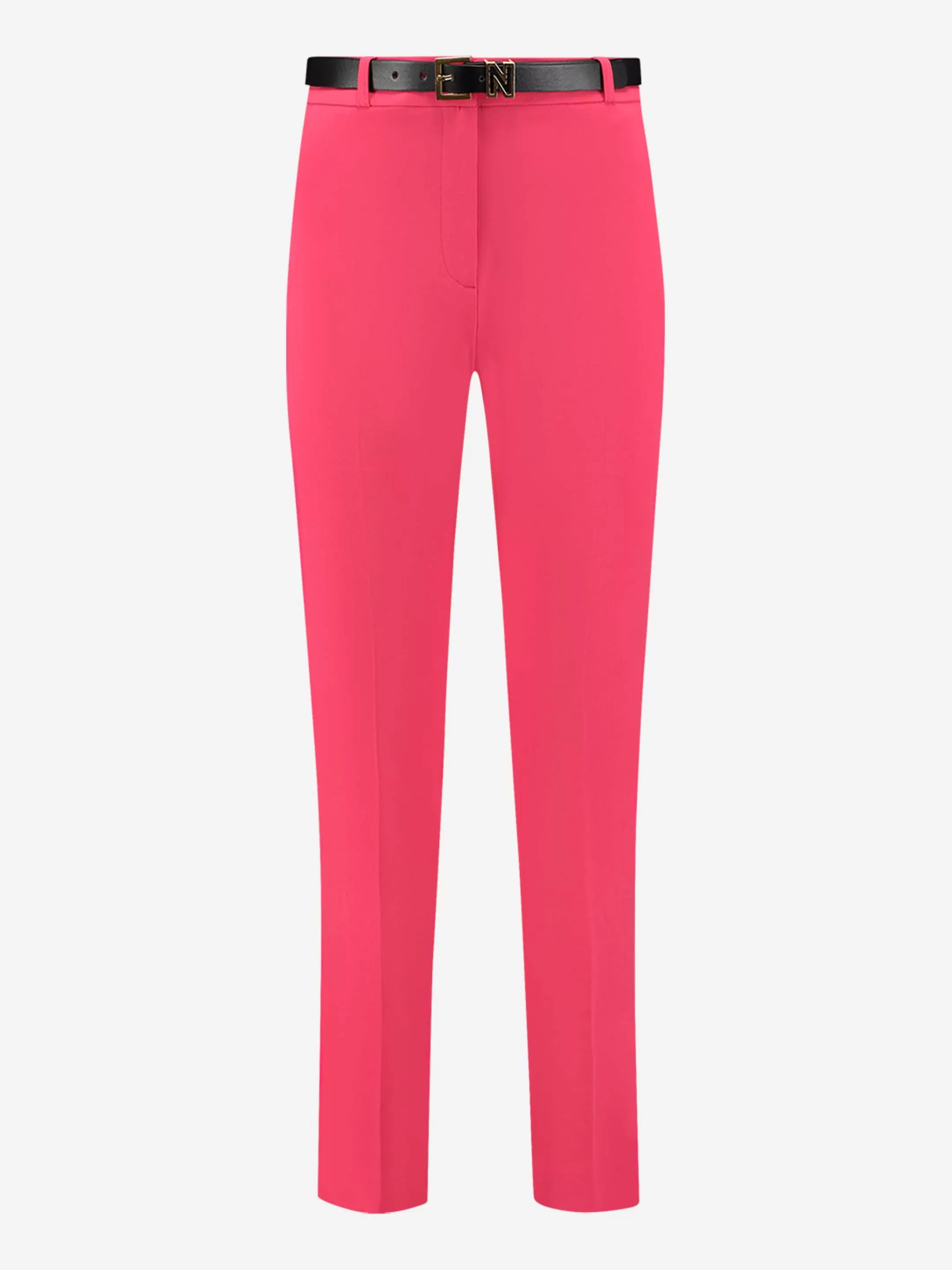 New NIKKIE Mid rise pants with belt Fuchsia