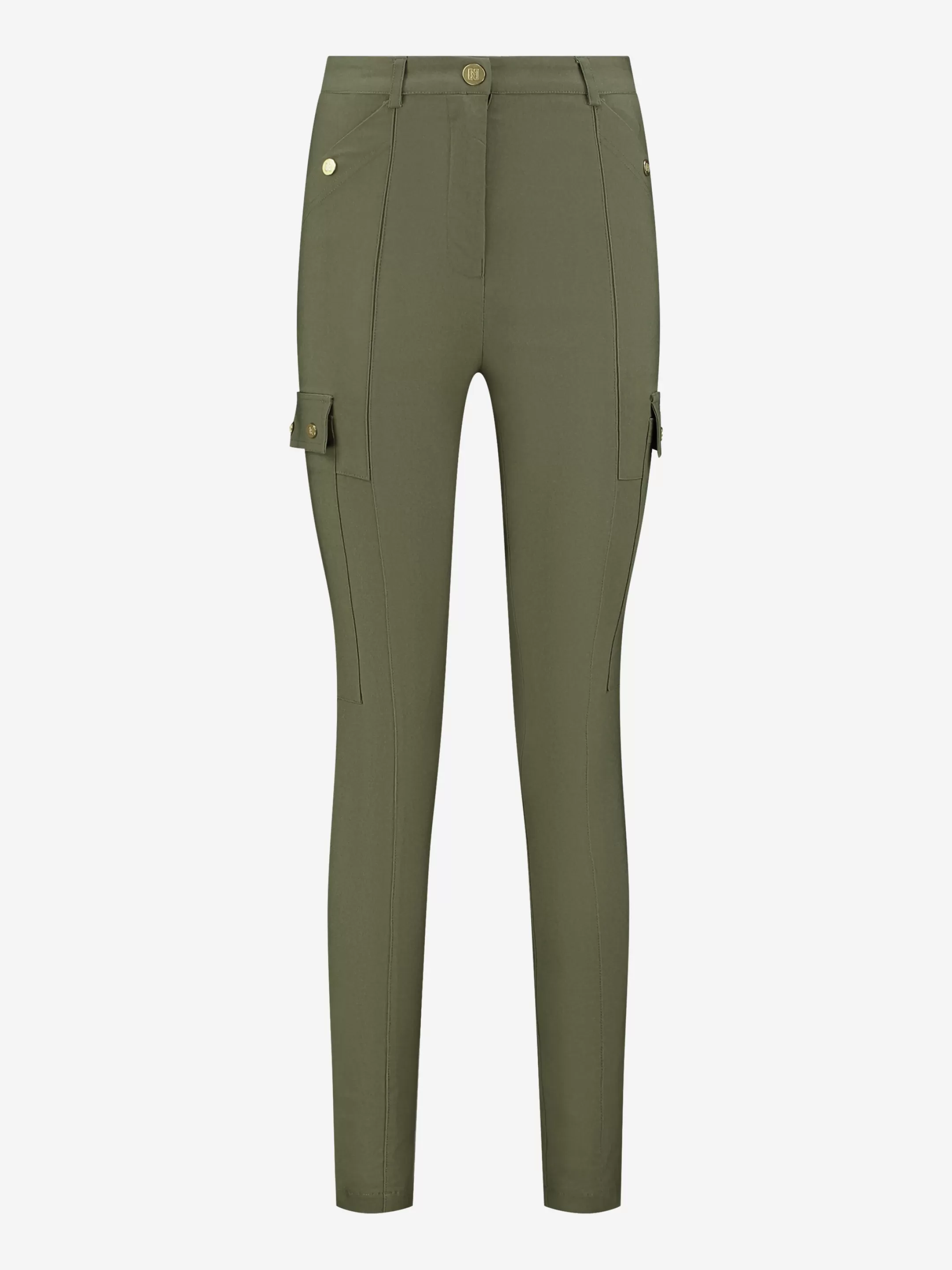 Flash Sale NIKKIE Skinny pants with mid rise Combat Green