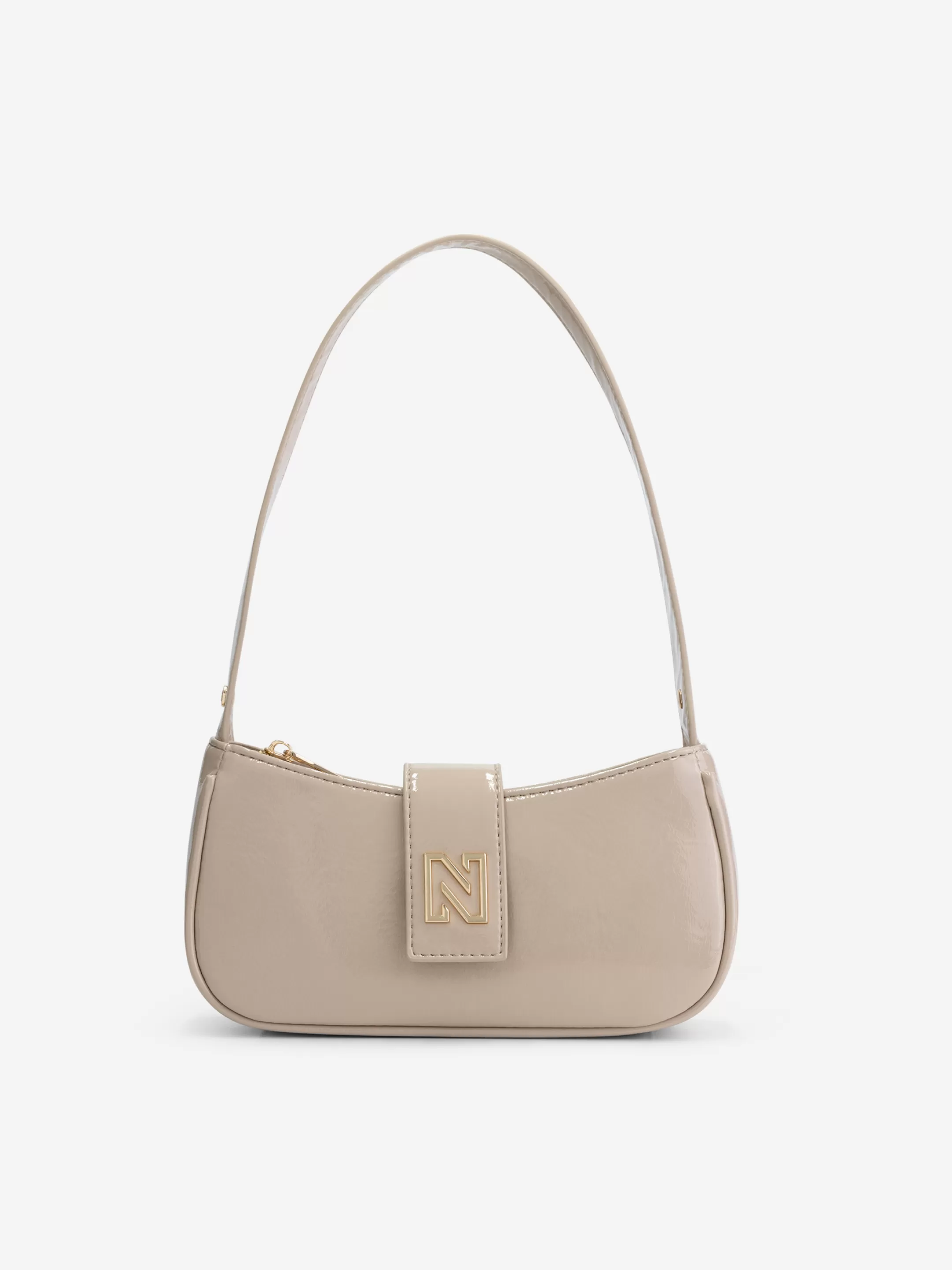 Best NIKKIE Small lacquer Shoulderbag Hummus/Gold