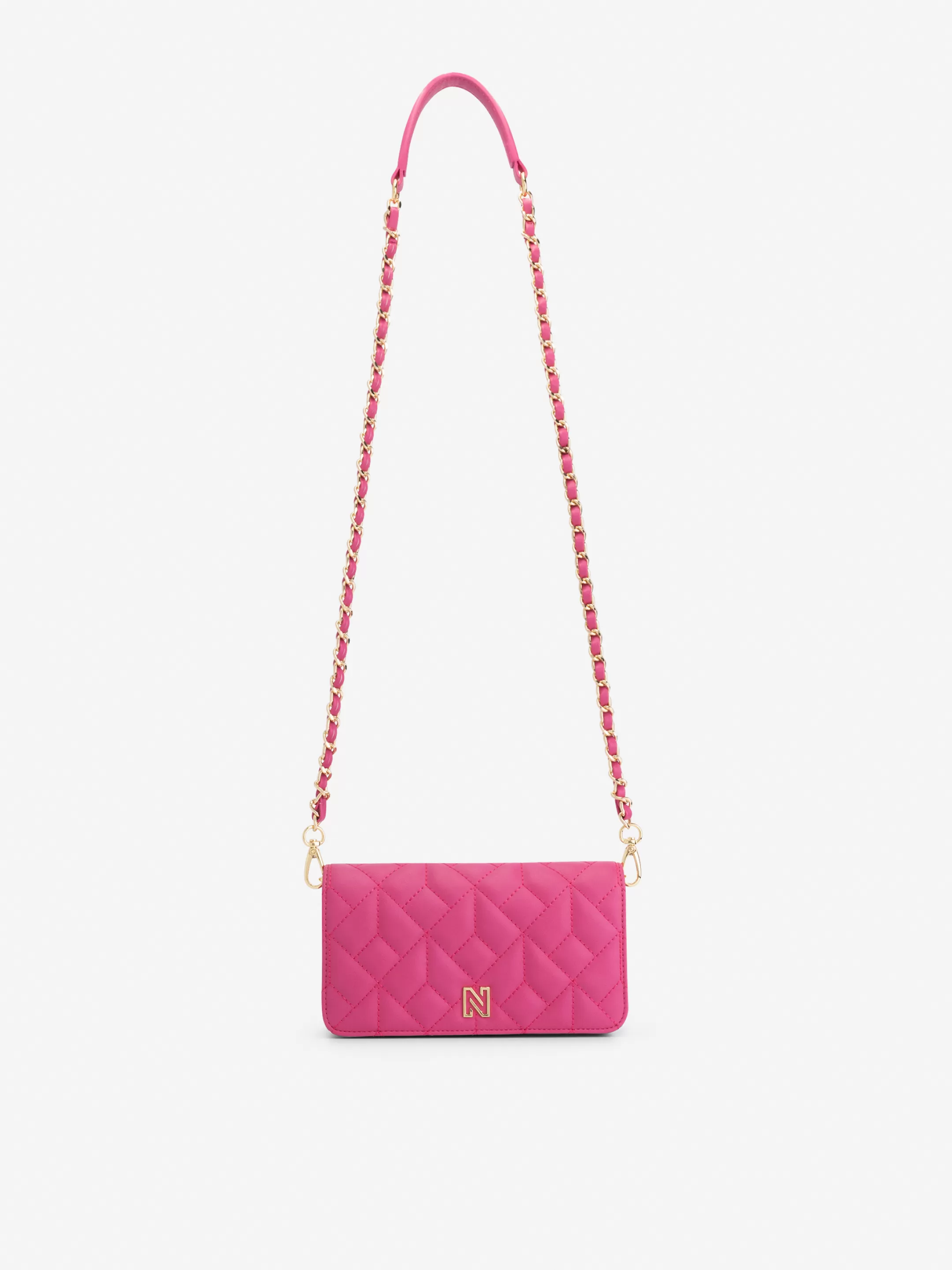 Outlet NIKKIE Small Quilted shoulder bag with chain Raspberry Rose