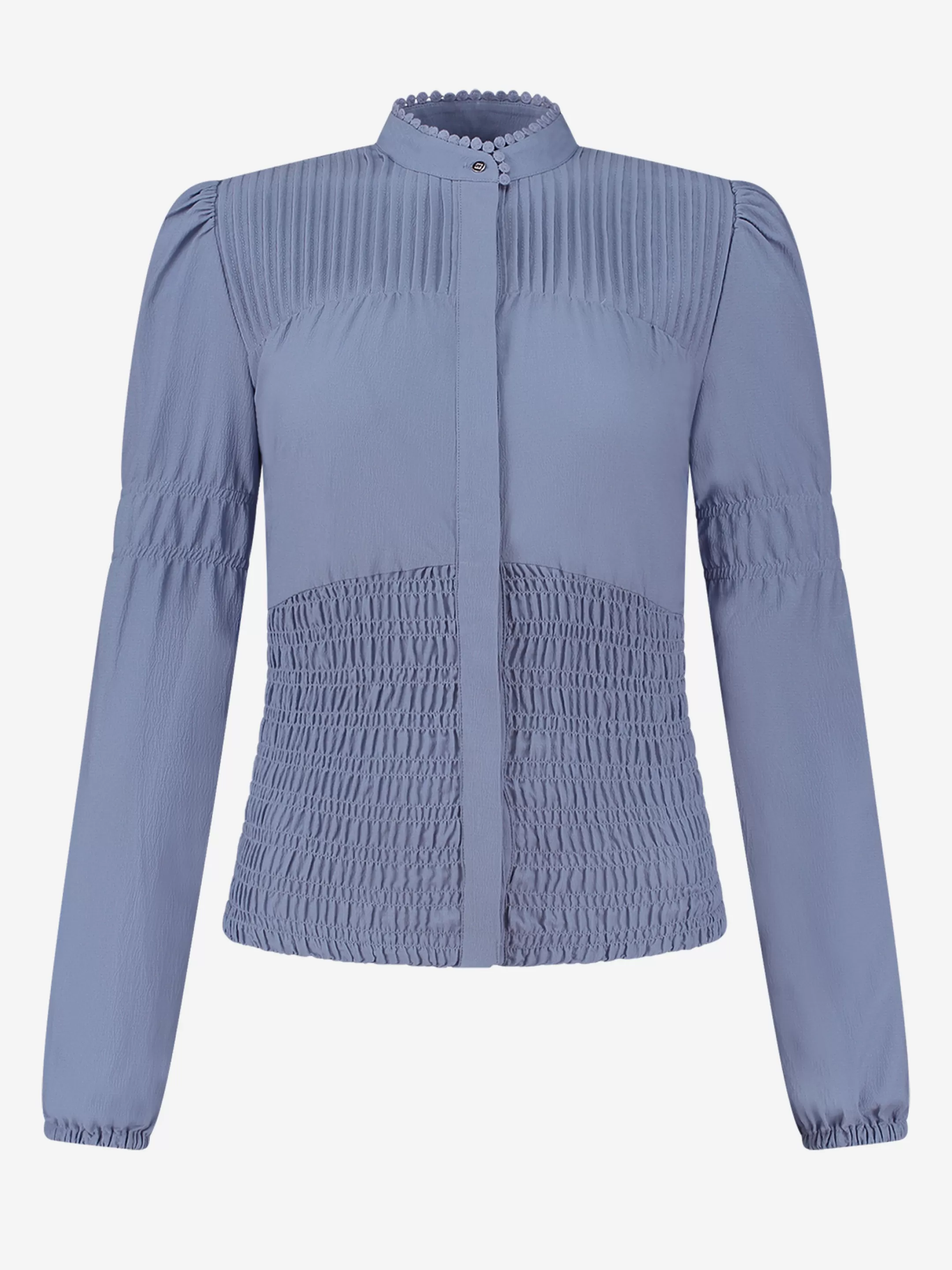 Best Sale NIKKIE Smocked blouse Infinity Blue