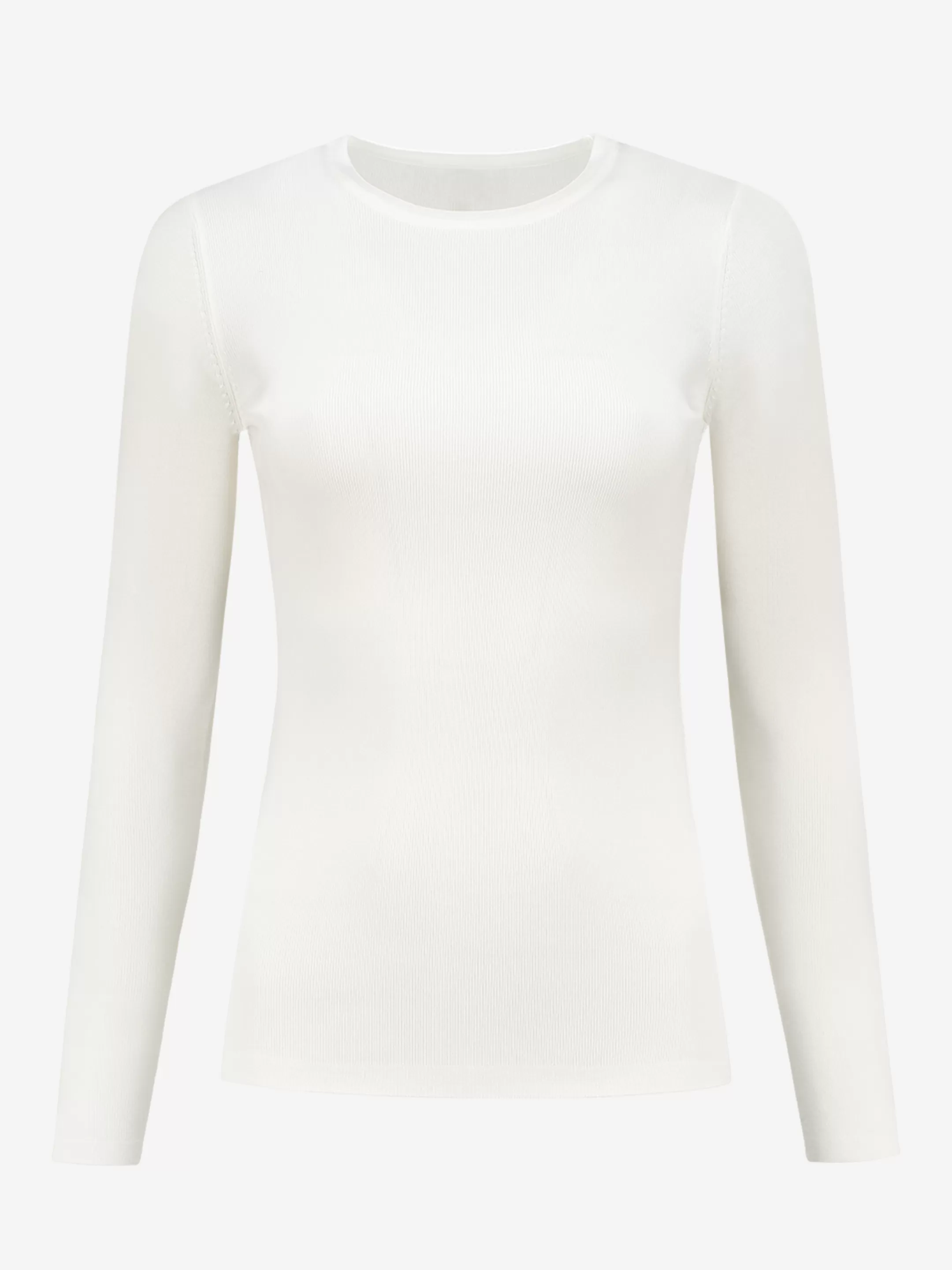 Fashion NIKKIE Tight top with long sleeves Off White