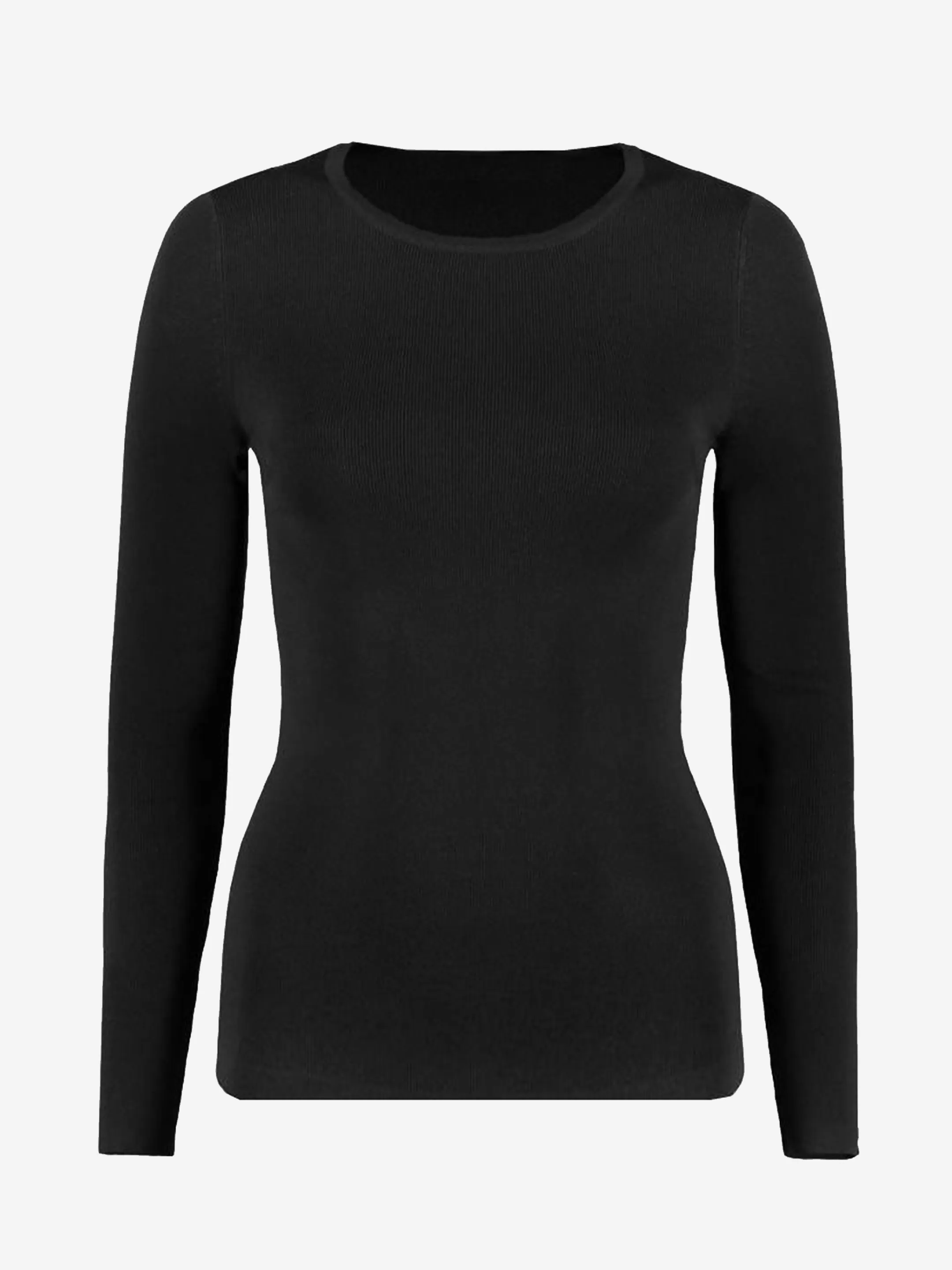 Fashion NIKKIE Tight top with long sleeves Black