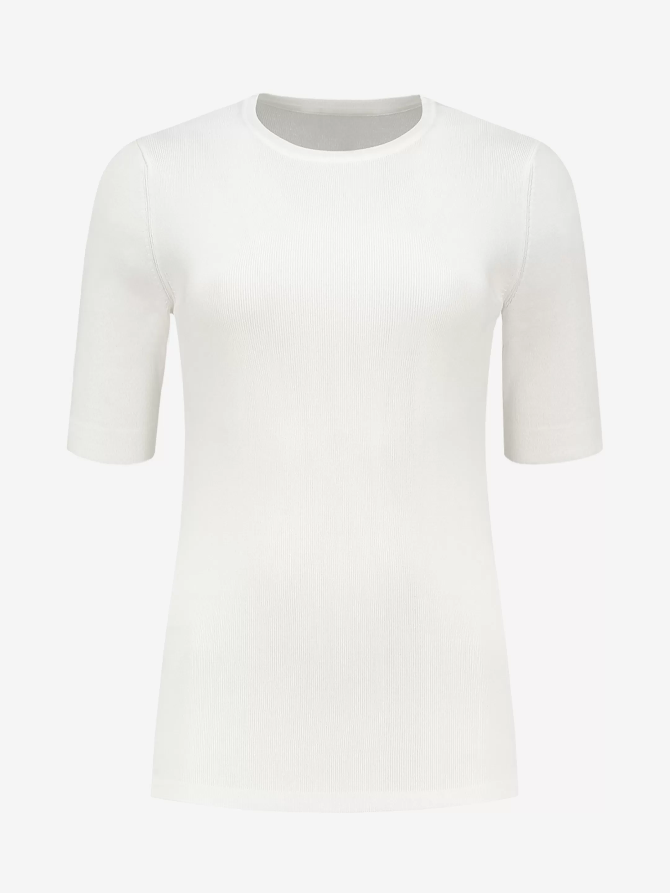 Hot NIKKIE Tight top with short sleeves Off White