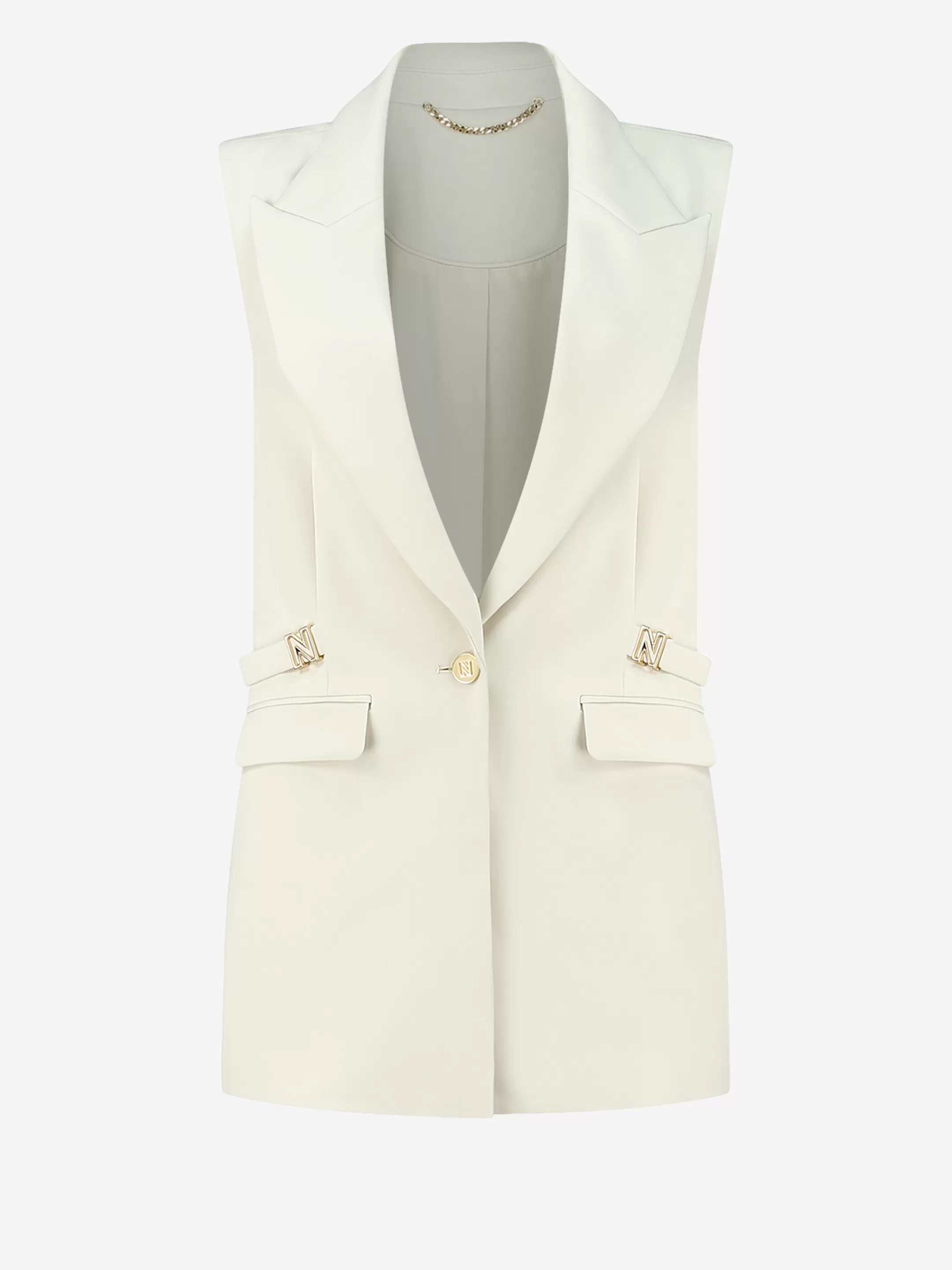 Discount NIKKIE Waistcoat Cream